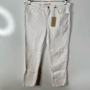 J Brand White Mid-Rise Ankle Jeans Size 30